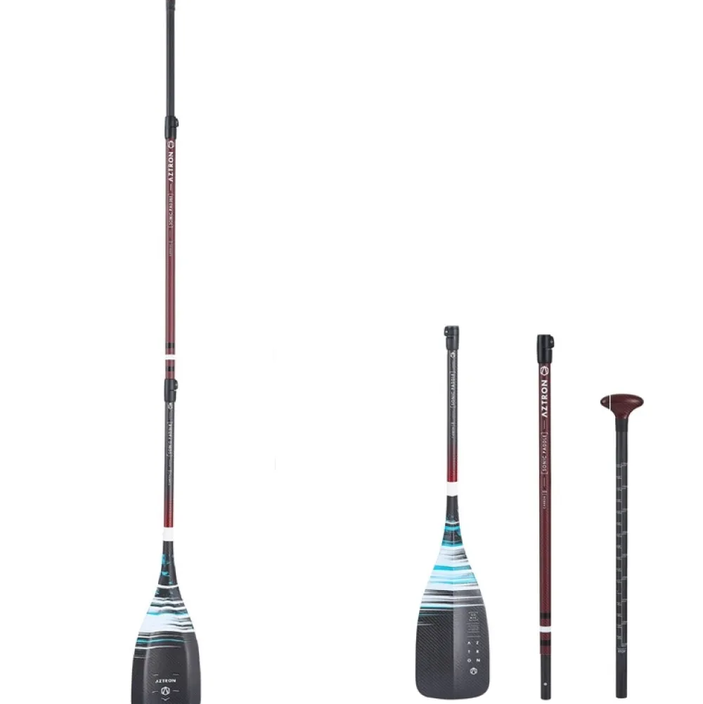 AZTRON Pagaie SUP Sonic Race 100% Carbone Ultralight 3P| Pagaie Sup