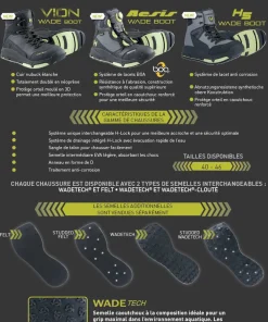 HODGMAN Paire de semelles H-Lock Feutre