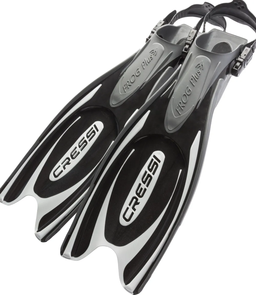 CRESSI-SUB Palmes Réglables^Palmes Cressi Frog Plus Noir/silver
