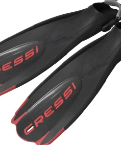 CRESSI-SUB Palmes Réglables^Palmes Cressi Maui Noir/Rouge