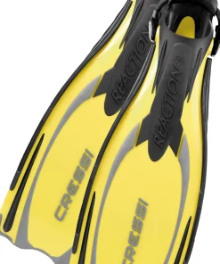 CRESSI-SUB Palmes Réglables^Palmes Cressi Reaction EBS Jaune/silver