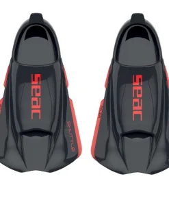 SEAC SUB Palmes de natation Shuttle Power - Noir/Rouge
