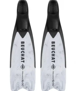BEUCHAT Palmes Chaussantes^Palmes de plongée Mundial One 50 Soft Flex - Marbrée