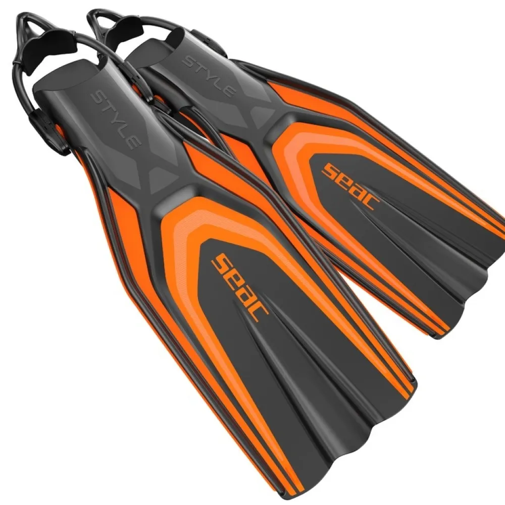 SEAC SUB Palmes Réglables^Palmes de plongée Style Sling Strap Orange