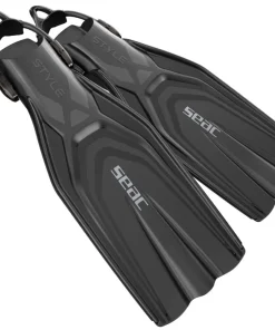 SEAC SUB Palmes de plongée Style Sling Strap Noir