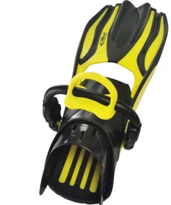 EPSEALON Palmes Réglables^Palmes Stingray Jaunes