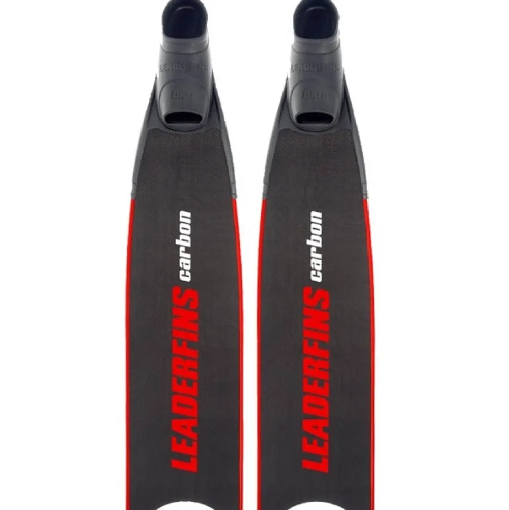 LEADERFINS Bi-Palme^Palmes 100% Carbone Red