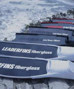 LEADERFINS Bi-Palme^Palmes 100% Carbone Red