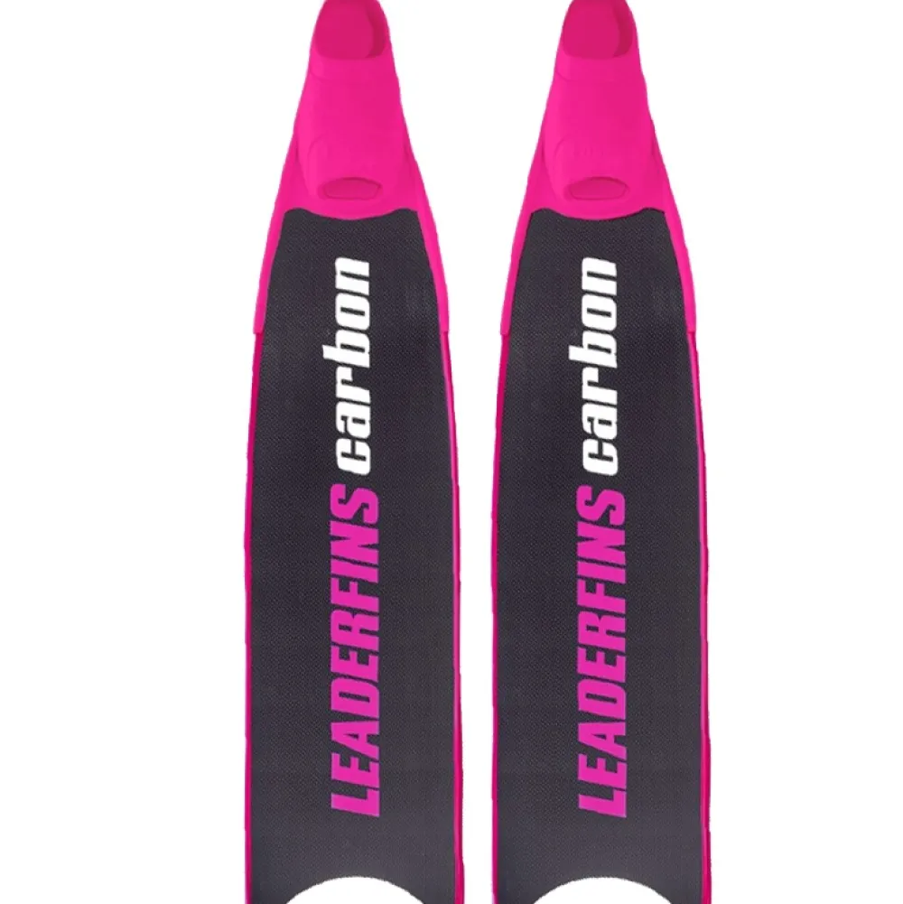 LEADERFINS Bi-Palme^Palmes 100% Carbone Pink