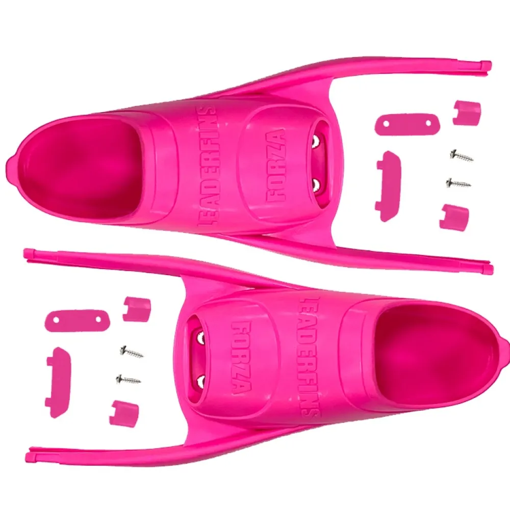 LEADERFINS Bi-Palme^Palmes 100% Carbone Pink
