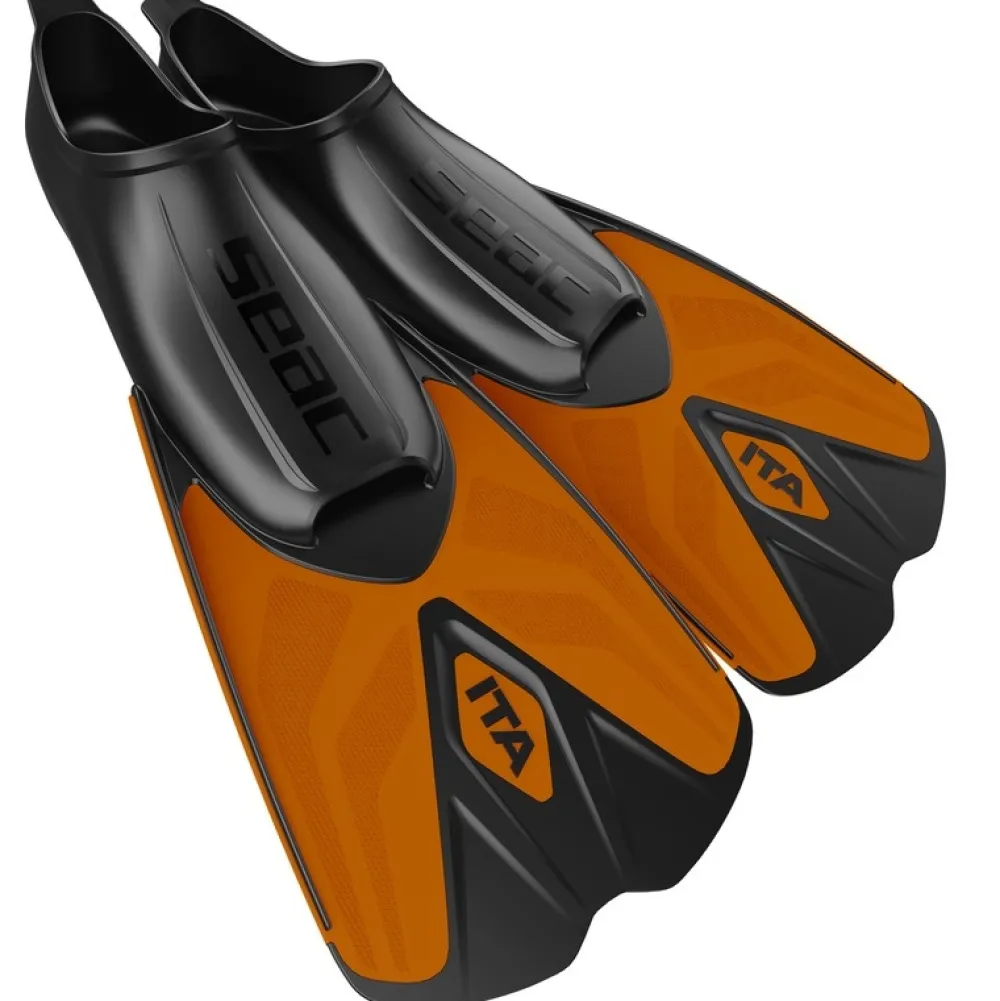 SEAC SUB Palme Natation|Palmes Snorkeling^Palmes natation Seac-Sub Ita Orange