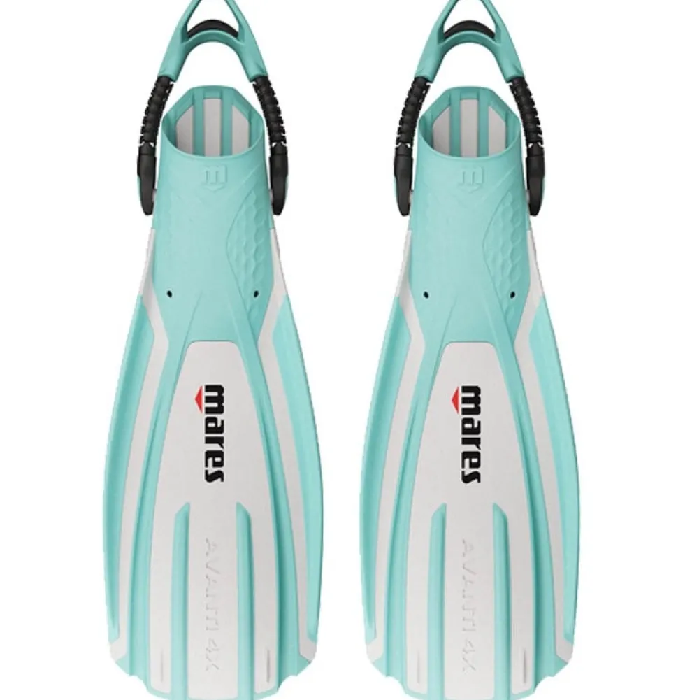 MARES Palmes Réglables^Palmes réglable Avanti Quattro 4X - White-Aqua/Light Grey