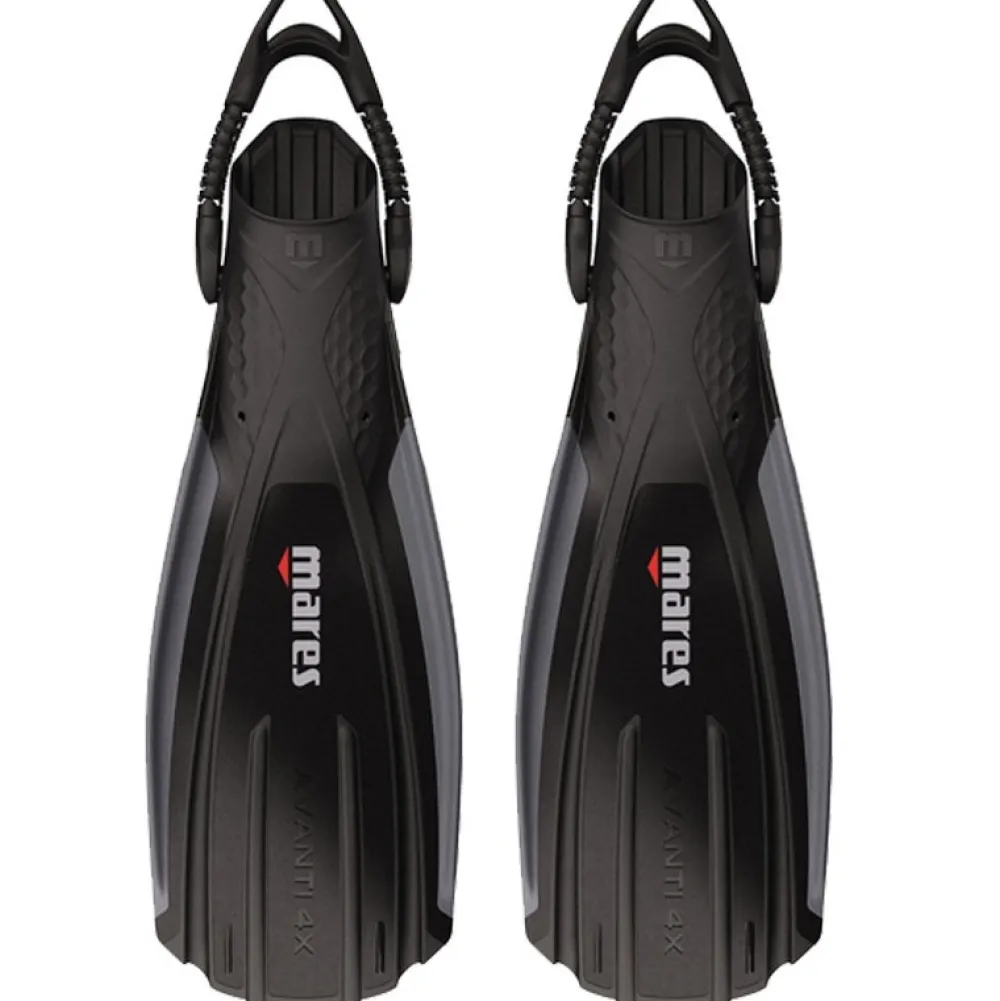 MARES Palmes réglable Avanti Quattro 4X - Black Antracite-Black/Dark Grey