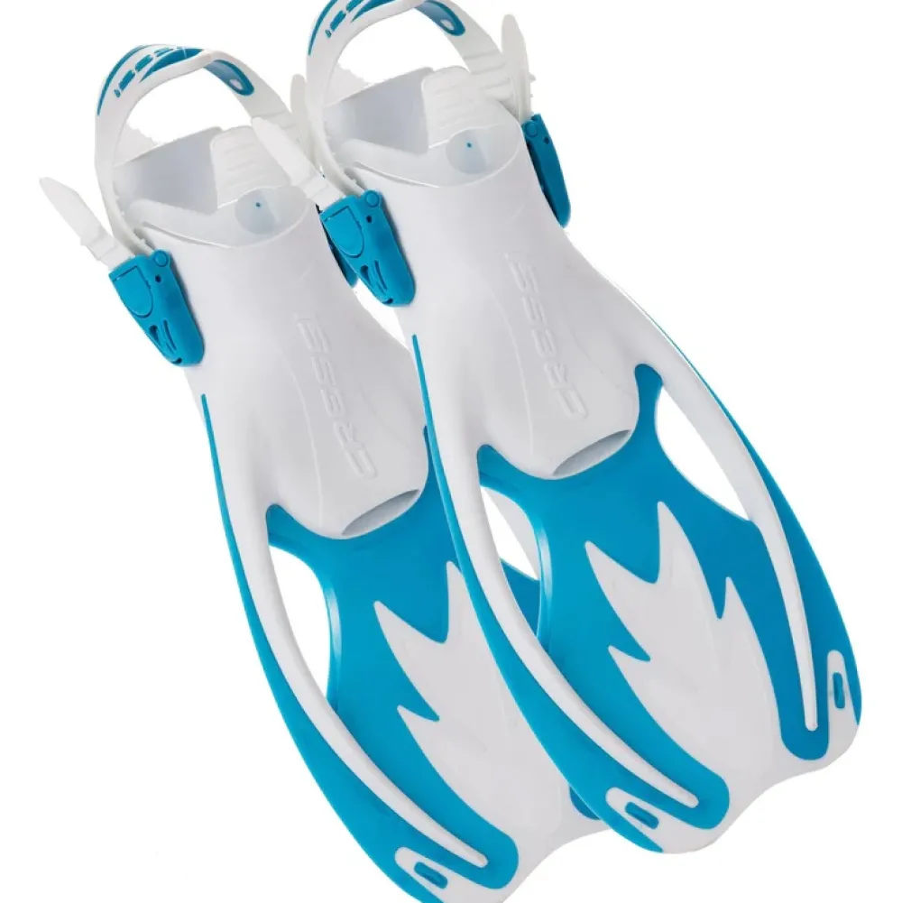 CRESSI SWIM Palmes Snorkeling^Palmes Réglables Cressi Rocks Junior Bleu/Blanche