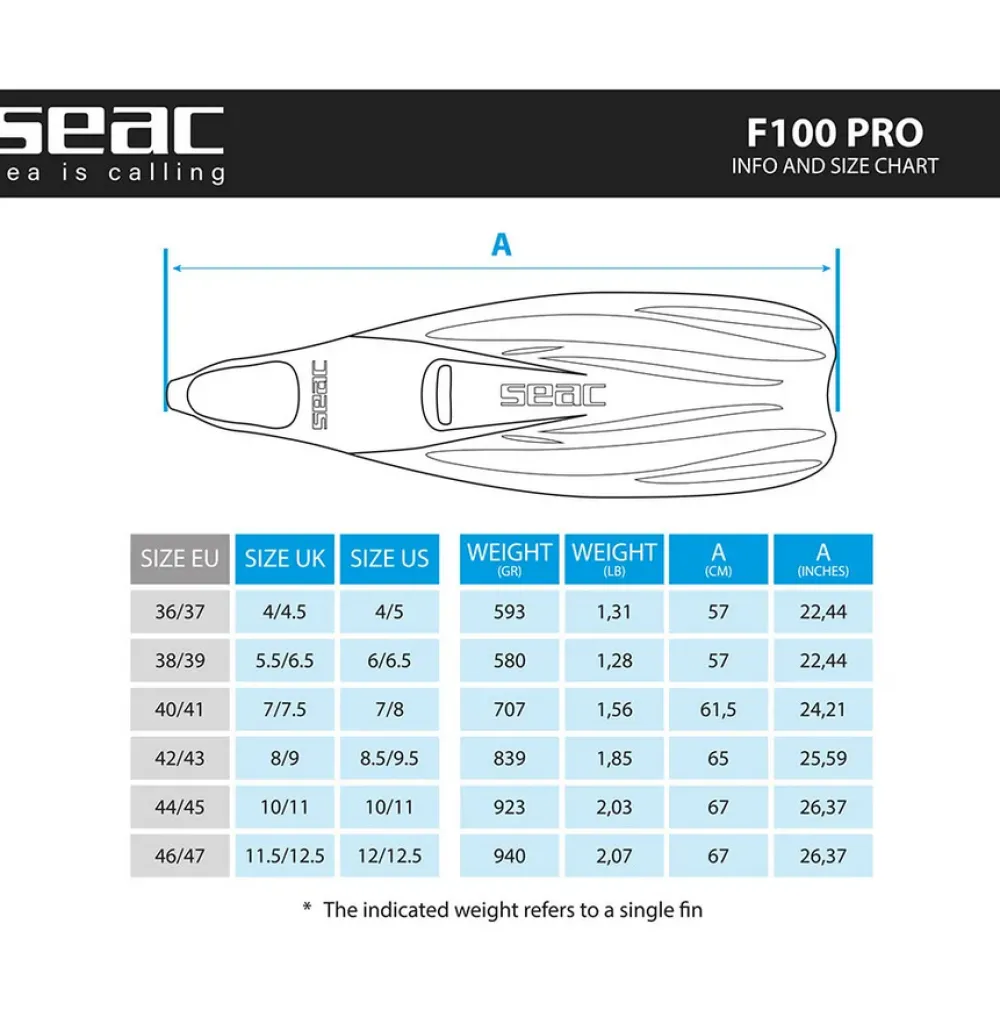 SEAC SUB Palmes Chaussantes^Palmes Seac-Sub F-100 Pro Red