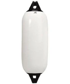 PLASTIMO Pare-Battage^Pare-battage blanc à embouts noirs 27X81 cm