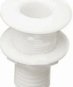 PLASTIMO Passe-coque avec collerette flush blanc 1/2"