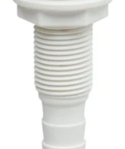 PLASTIMO Passe-coque avec collerette flush blanc 1"