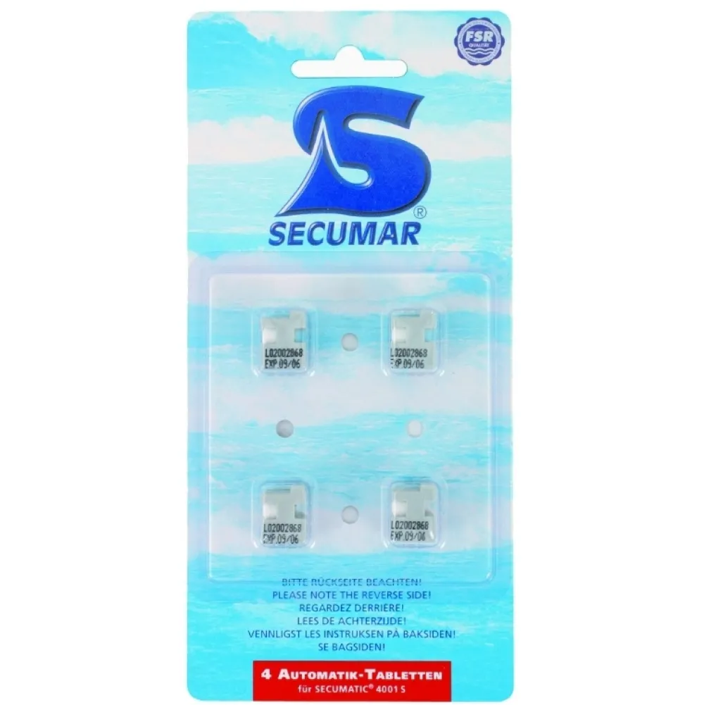 SECUMAR Gilet De Sauvetage^Pastilles de rechange 4001S Pill-Box 4
