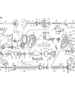 DAIWA Pièce détachée Moulinet Tanacom 1000 - Pièce 7F591901 Set Plate