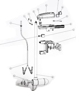 RHINO Pièce Détachée^Pièce détachée pour moteur Cobold 18LBS- Pièce N°12: Fixation moteur