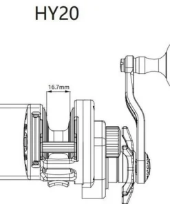 MAXEL Pièces Détachées Moulinets^Pièces détachées pour moulinet l Hybrid Asian HY20CL
