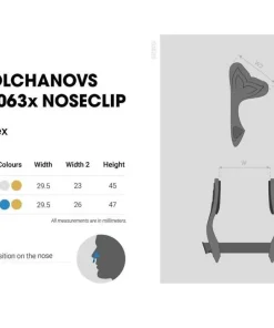 MOLCHANOVS Pince nez aluminium Bleu - taille M/L