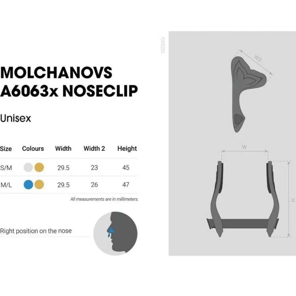 MOLCHANOVS Pince nez aluminium Bleu - taille M/L
