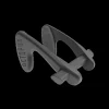 OCTOPUS FREEDIVING Pince-Nez^Pince nez Aluminium Gris Foncé
