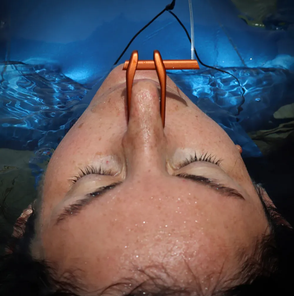 OCTOPUS FREEDIVING Pince nez Aluminium Gris Clair