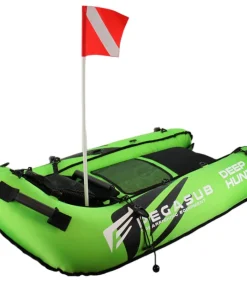 PEGASUB Planche De Chasse^Planche de chasse sous marine Deep Hunter - Green Acid