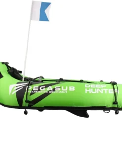 PEGASUB Planche De Chasse^Planche de chasse sous marine Deep Hunter - Green Acid