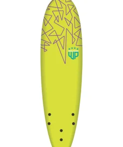 WAVE POWER Planche de surf en mousse Softy Lime/Teal 6'0