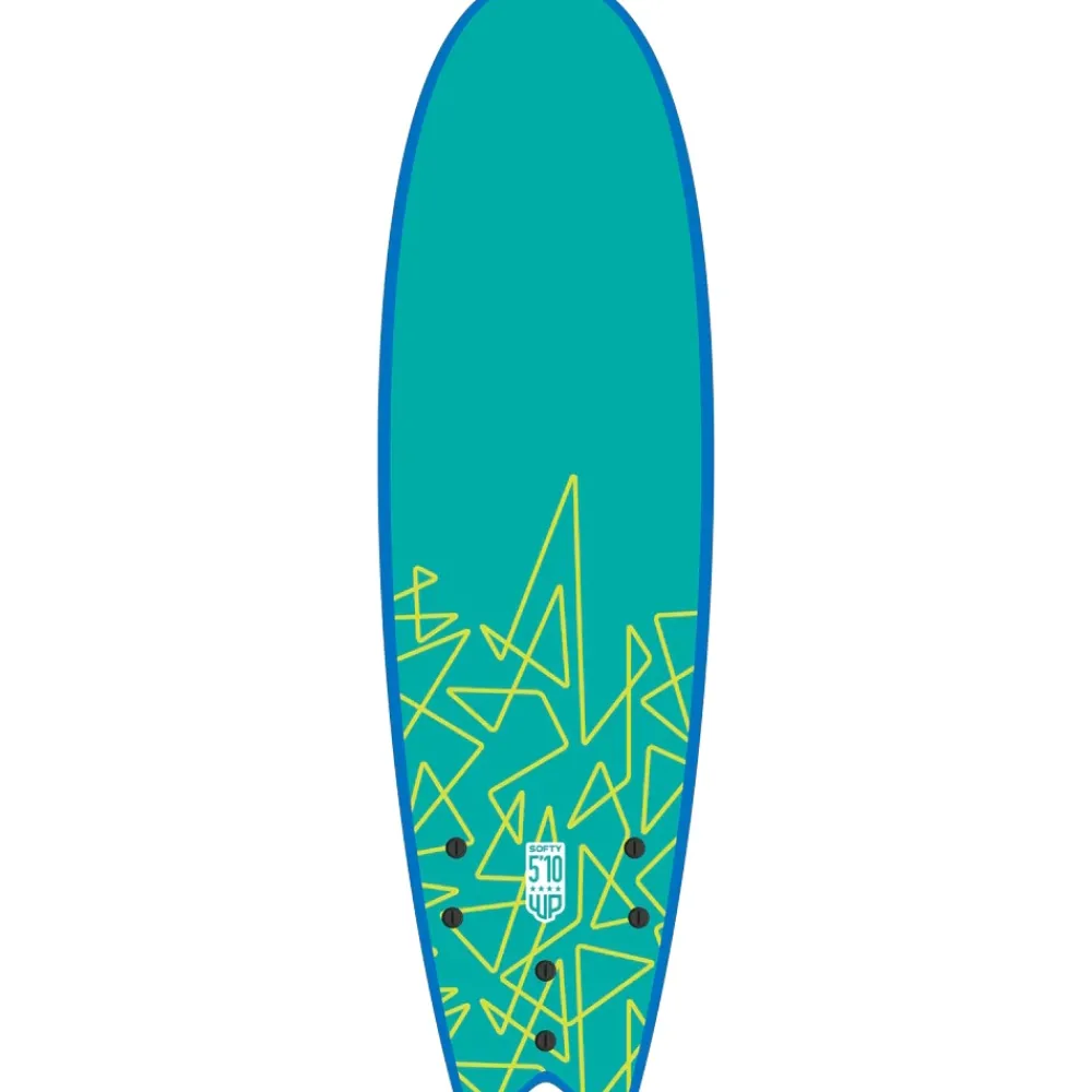 WAVE POWER Planche de surf en mousse Softy Blue/Teal 5'10