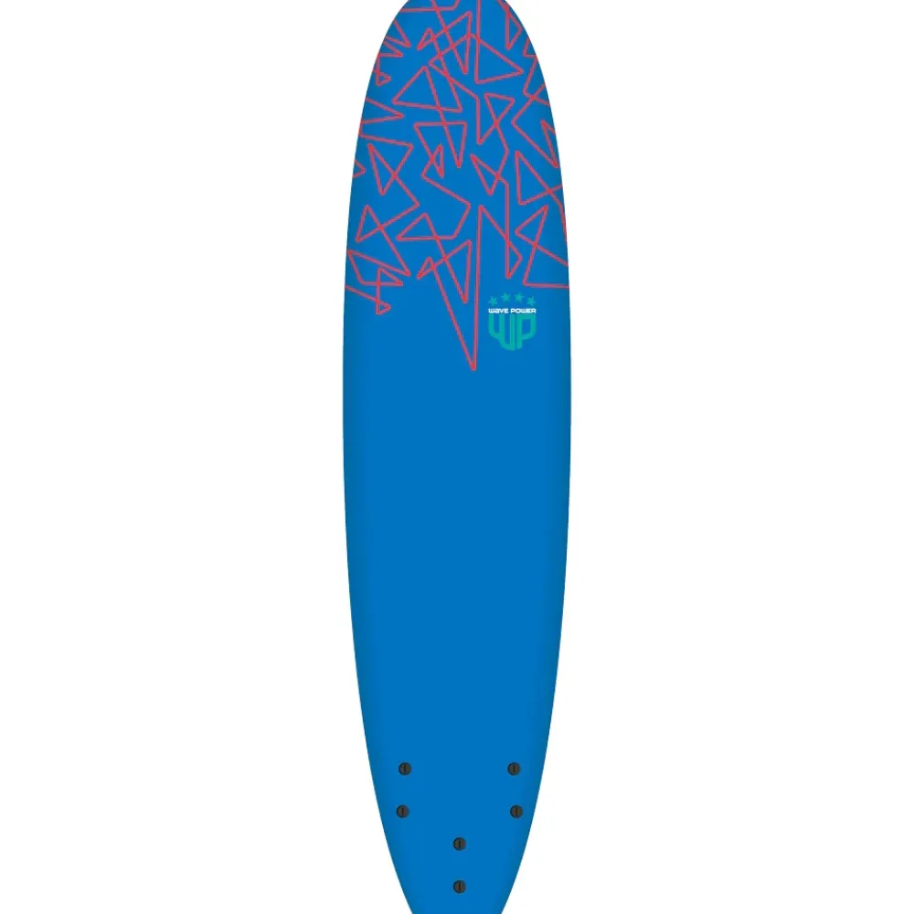 WAVE POWER Planche de surf en mousse Softy Blue/Teal 8'0