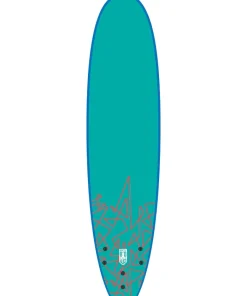 WAVE POWER Planche de surf en mousse Softy Blue/Teal 8'0