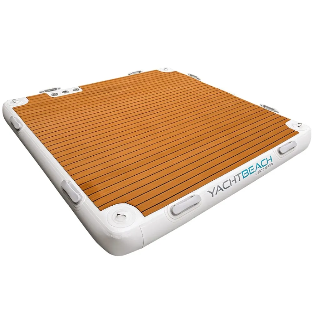 YACHTBEACH Plateforme gonflable bateau 2.05 Premium Teak