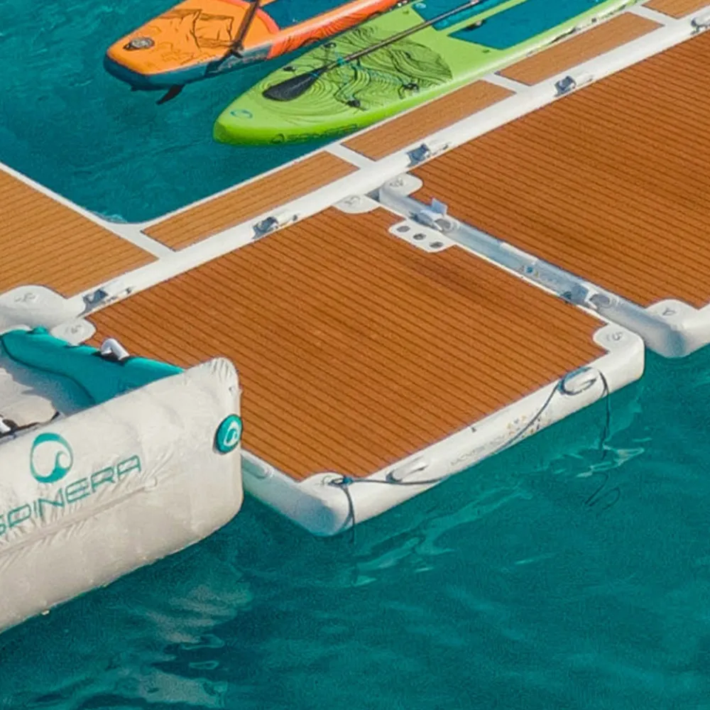 YACHTBEACH Plateforme gonflable bateau 2.05 Premium Teak