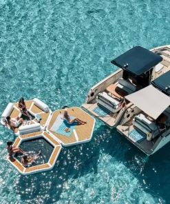 YACHTBEACH Plateforme gonflable bateau Party Zone 2.5