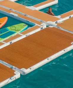 YACHTBEACH Plateforme gonflable bateau 8.20 Premium Teak