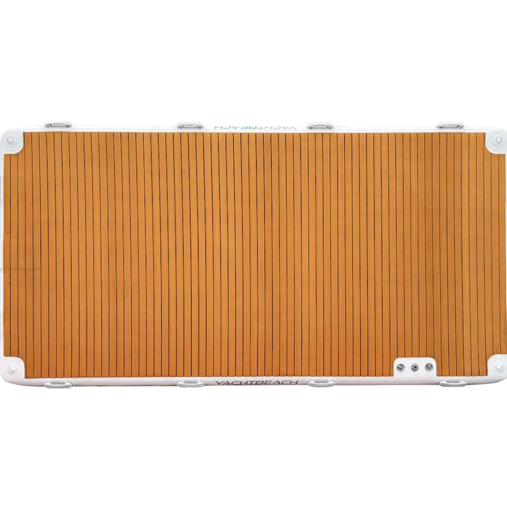 YACHTBEACH Plateforme gonflable bateau 8.20 Premium Teak