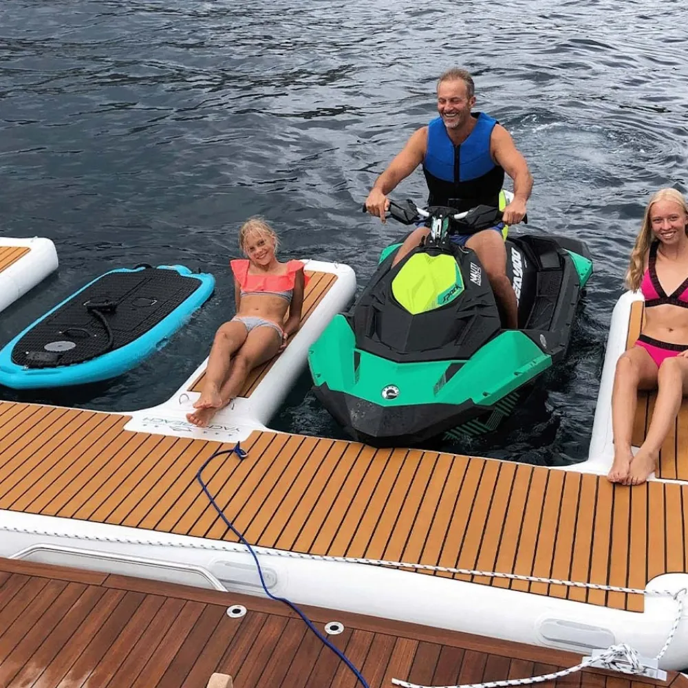 YACHTBEACH Plateforme Flottante Gonflable^Plateforme gonflable bateau jet ski Duo