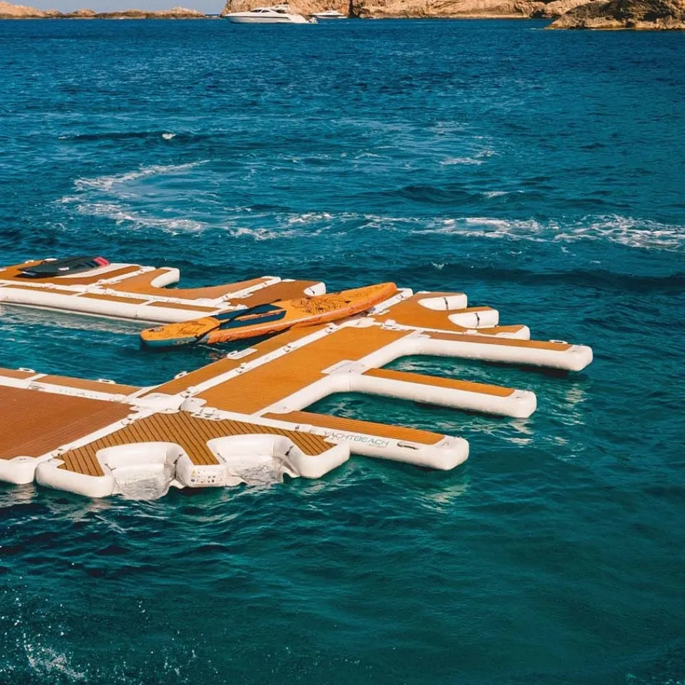 YACHTBEACH Plateforme Flottante Gonflable^Plateforme gonflable bateau jet ski Duo
