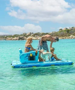 AQUATONE Plateforme Flottante Gonflable|Plateforme Bateau^Plateforme gonflable quai flottant Club 247x170x15cm 470L