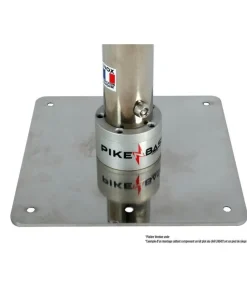 PIKE 'N BASS Platine basse inox carrée Pike'N Bass