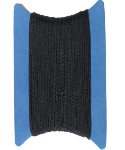 FLASHMER Cordage Pêche^Plioir mousse garni de 50 m de tresse noire 2 mm