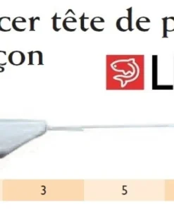 LEMER Plomb tête de poisson avec avançon sachet de 5