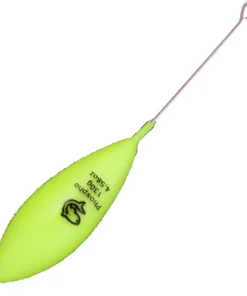 LEMER Plombs De Pêche / Bombettes / Buldos / Flotteurs|Plombs Carpe^Plombs Bombe + tige Plastifiés Jaune Phospho