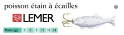 LEMER Poissons d'étain hameçon triple| Leurres Carnassier