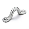 PLASTIMO Pontet laiton chromé - Long entraxe: 35mm - Haut: 15mm